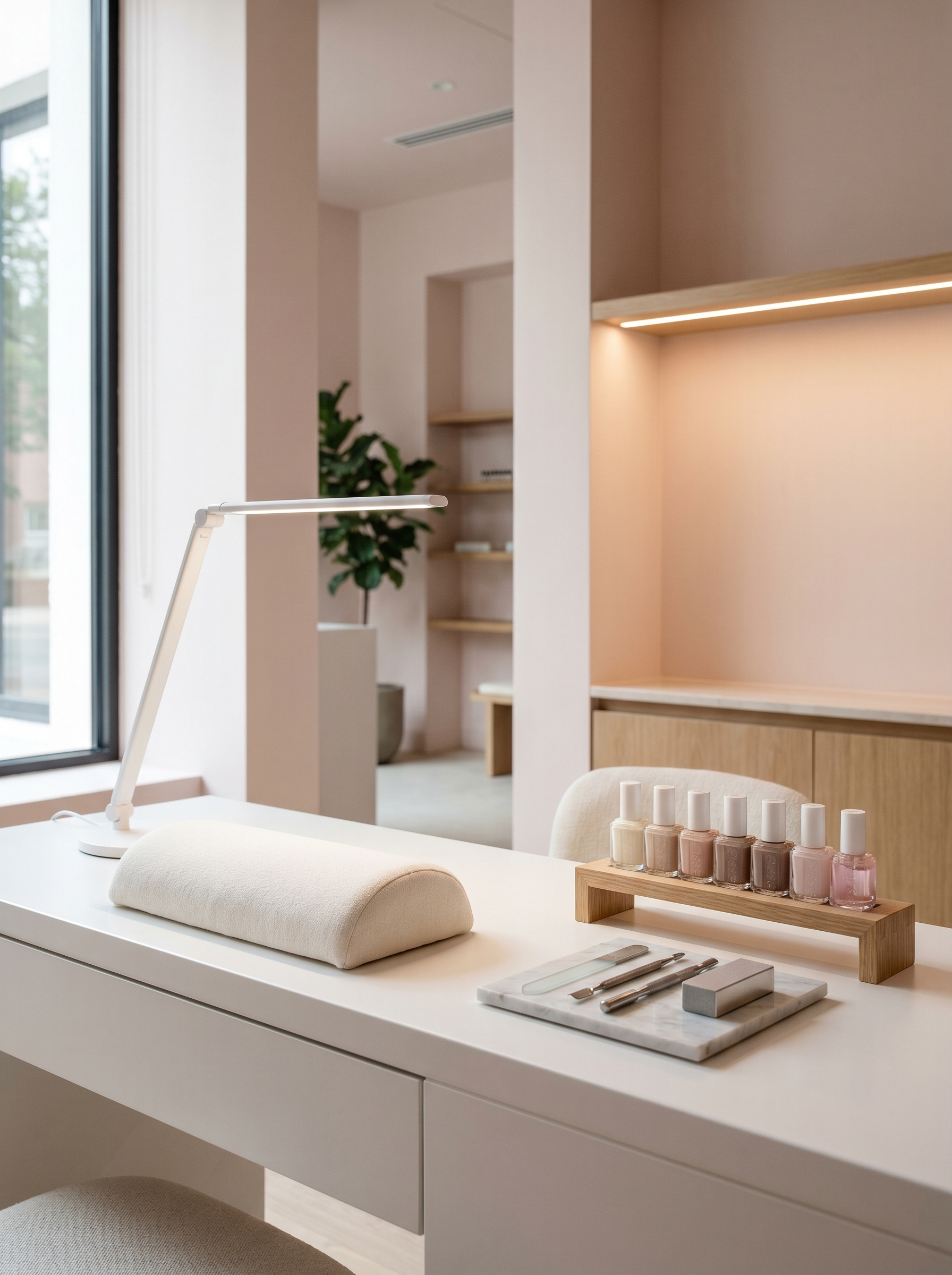 Premium nail technician station.